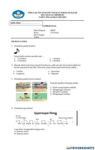 Simulasi Sumatif SBdP