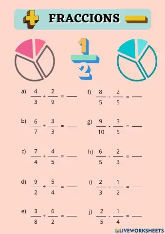 Fraccions. Suma i resta