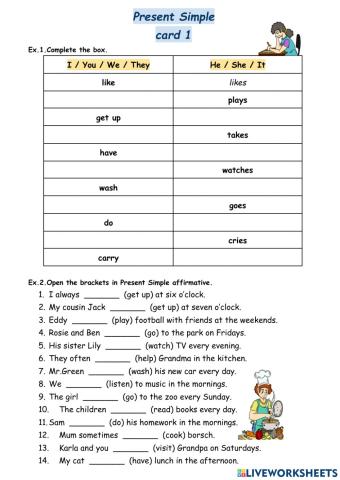 Present Simple affirmative