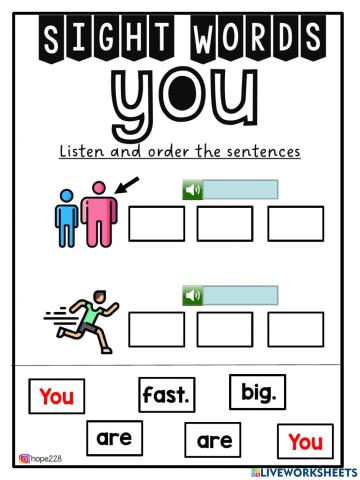 Sight Words - You