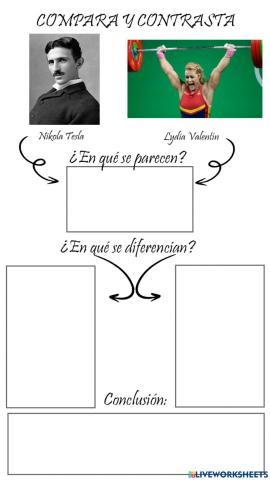 Compara y contrasta