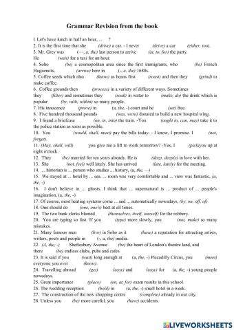 Unit 21 grammar from the book