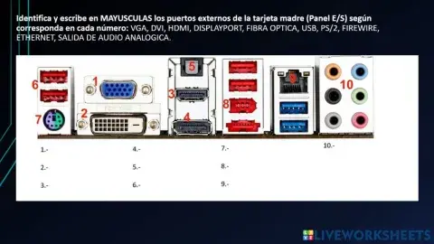 PUERTOS E-S O PUERTOS I-O