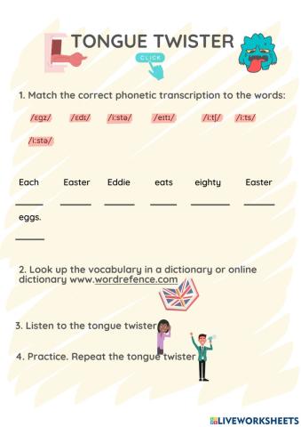 Tongue Twister Each Easter