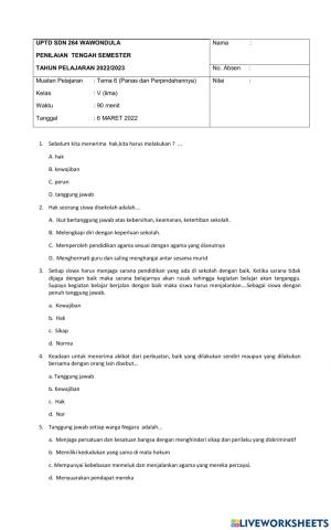 Penilaian tengah semester