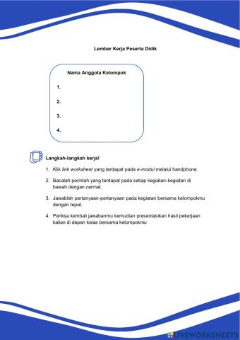 Lembar Kerja Peserta Didik