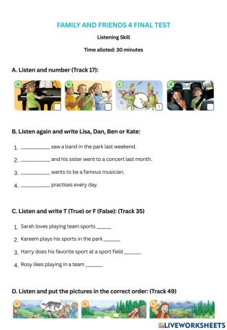 Ff4 final test listening