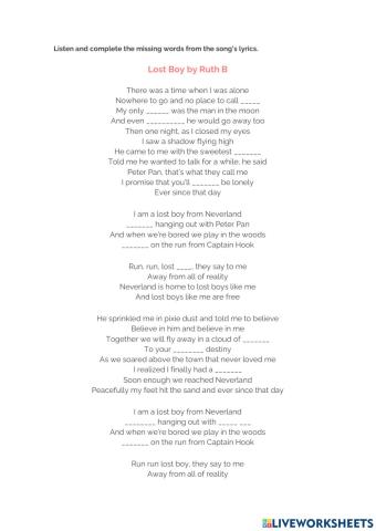 Adverbs of frequency in a song