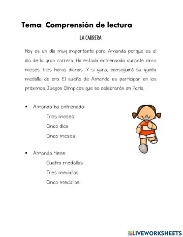 Lectura corta: La carrera