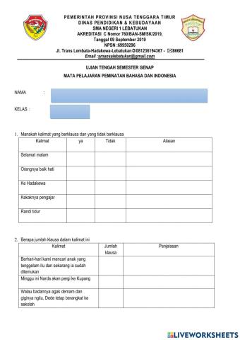 Ujian tengah semester