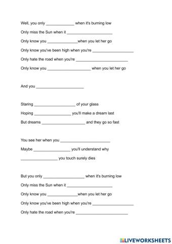 Let her go - Passenger