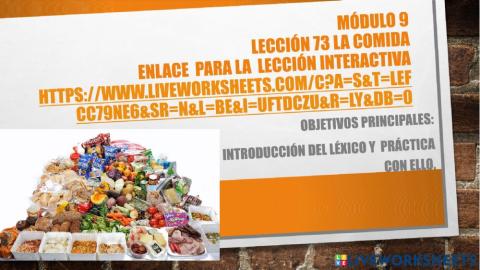 Comida  clase 1  Semestre 2