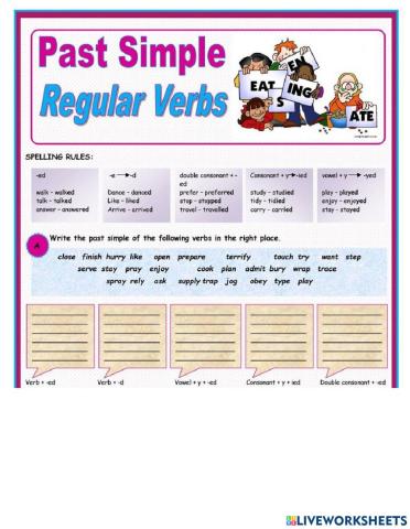 Past Simple - regular verbs 1