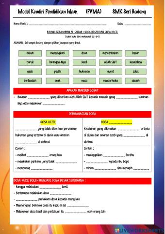 Dosa kecil dan dosa besar