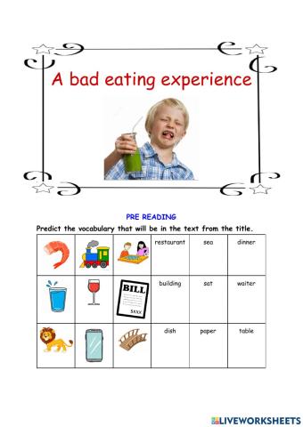 A Bad Eating Experience