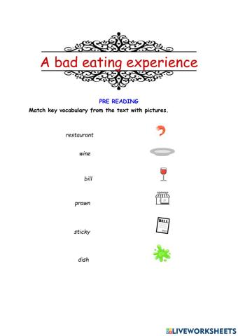A Bad Eating Experience