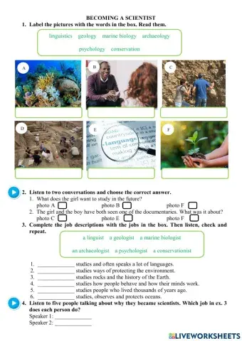 Becoming a scientist