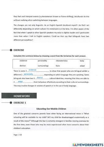 Unit 5 - reading practice 02 - summary completion