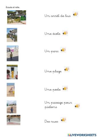 Ma ville (vocabulaire)