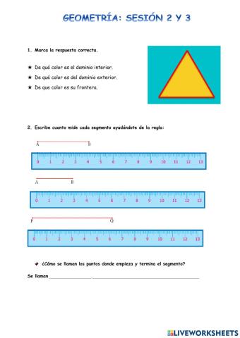 Geometría:sesión 2 y 3