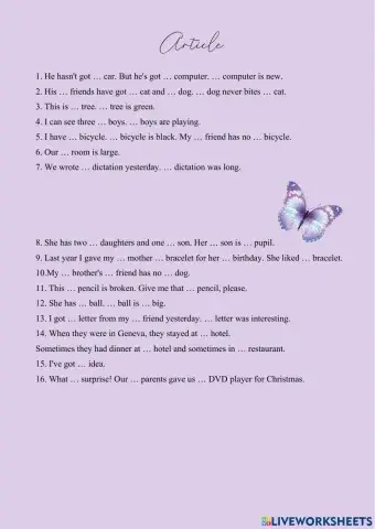 A-an-the-zero article