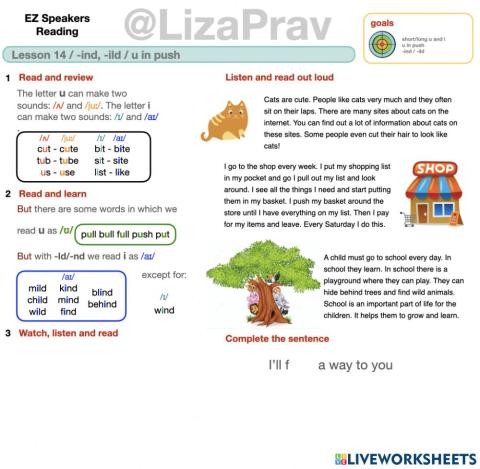 EZ reading lesson 14