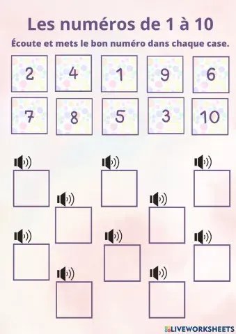 Les numéros en francais