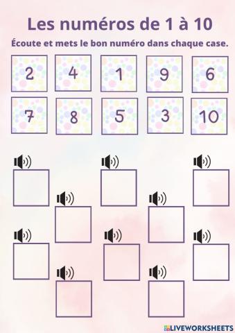 Les numéros en francais