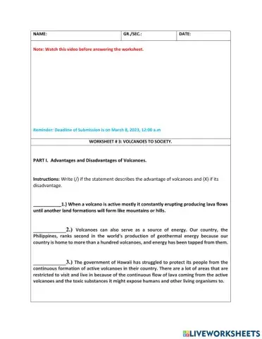 Advantages and Disadvantages of Volcanoes