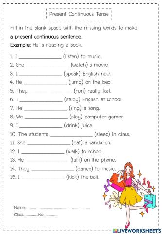 Present Continuous Tense- Ms. Huong Cherry