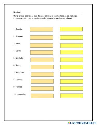 Diptongo, Triptongo e Hiato