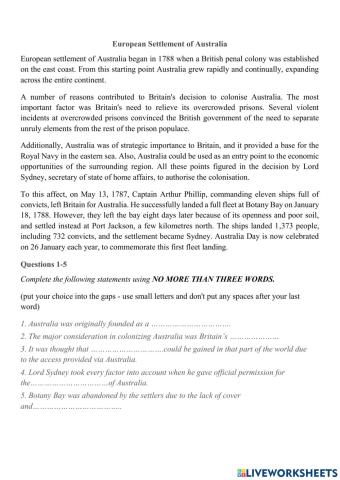 Sentence completion-ielts