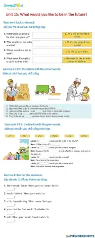 What would you like to do in the future?