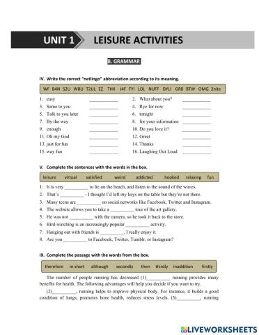 G8 U1 MLH Review & Prep