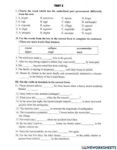 Lop 8- unit 9- test 2