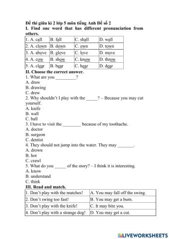 Mid second term grade 5