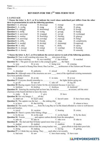 Revision 2ND MIDTERM