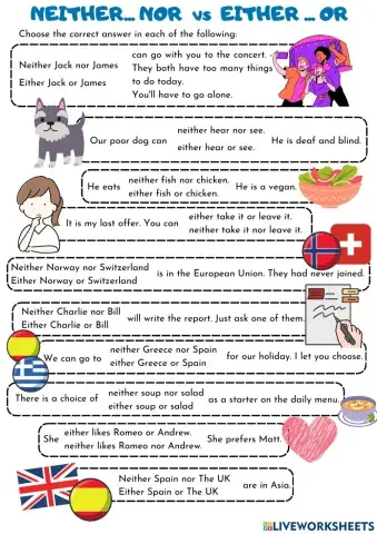 Neither nor - either or