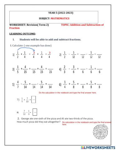 Add and Subtract