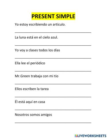 Simple present