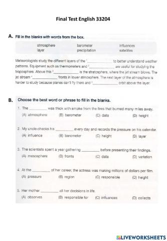 Final Test Engligh33204