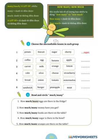 Countable nouns