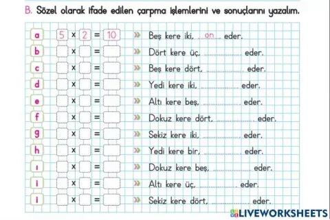 Çarpma İşlemi 3
