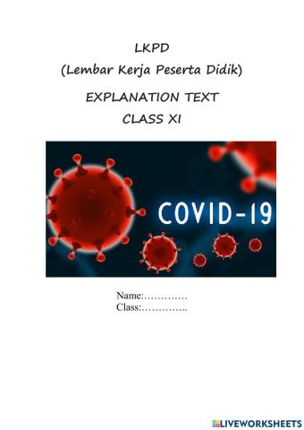 LKPD pertemuan 2 explanation text