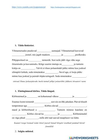 Elu erinevates keskkonnatingimustes