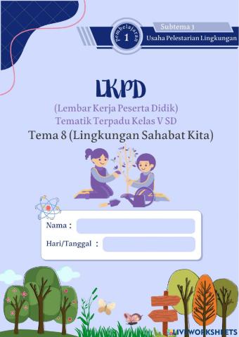 LKPD Tema 8 Subtema 3 Pembelajaran 1