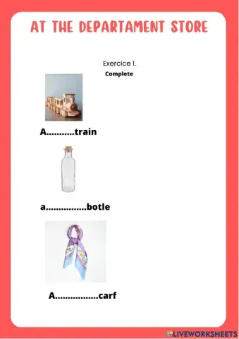 At the departament store-Reycling