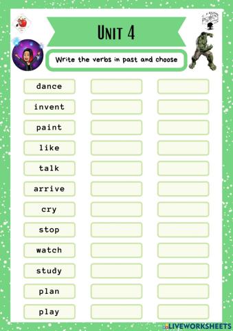 6th grade. Unit 4. Sheet 1. Richmond