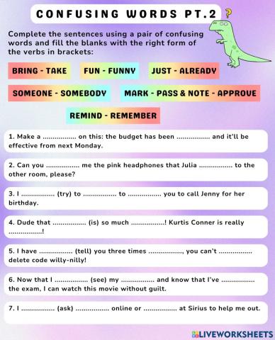 Confusing Words pt.2