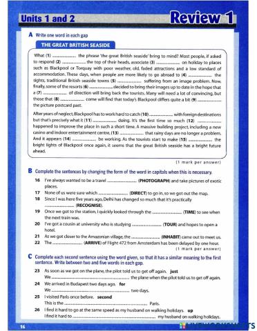 Destination b2 - review 2